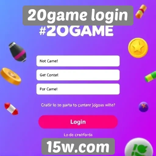 Como criar uma conta no 20game login