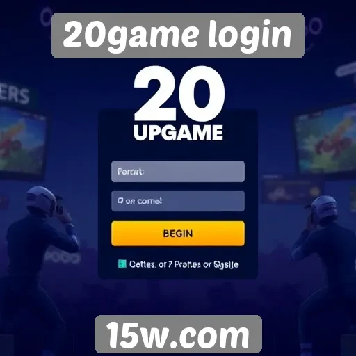 Navegando pelas funcionalidades do site 20game login
